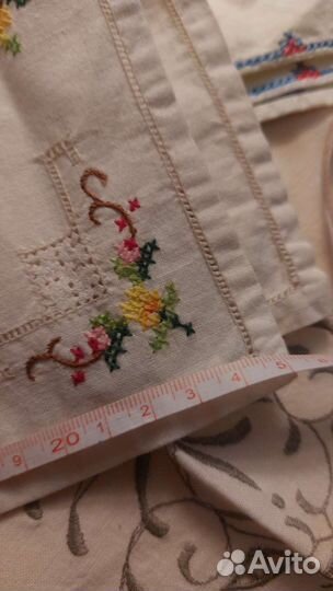Винтажные салфетки вышивка