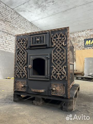 Печь для бани с обогревом предбанника