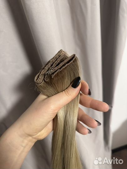 Волосы премиум на трессах 9-10 тона
