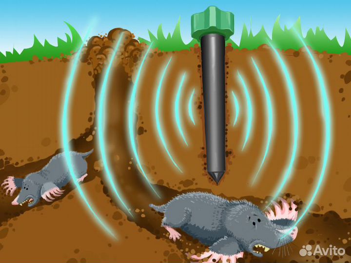 Торнадо-озв.02 отпугиватели кротов, медведок, змей