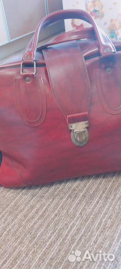 Сумка саквояж винтаж ретро