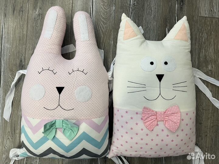 Бортики в детскую кроватку для девочки