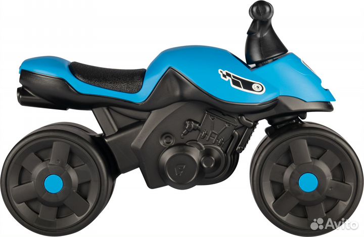Каталка-мотоцикл Funny Animals голубой Nov497