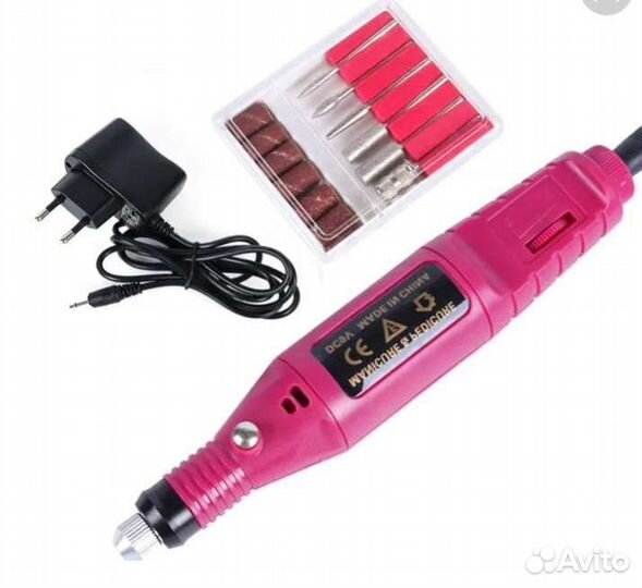 Машинка ручка и Блок и удлинитель для манекюра