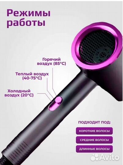 Новый фен 2000 W с подсветкой