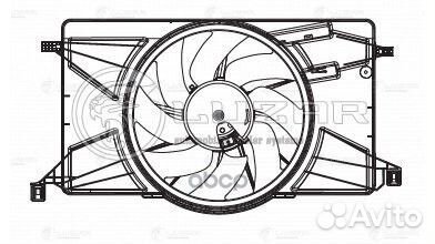 Э/вентилятор охл. для а/м Ford Focus III (11) (с