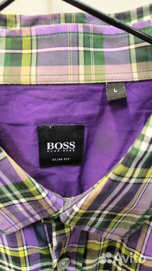 Hugo boss, Slim, M, 48, оригинал рубашка