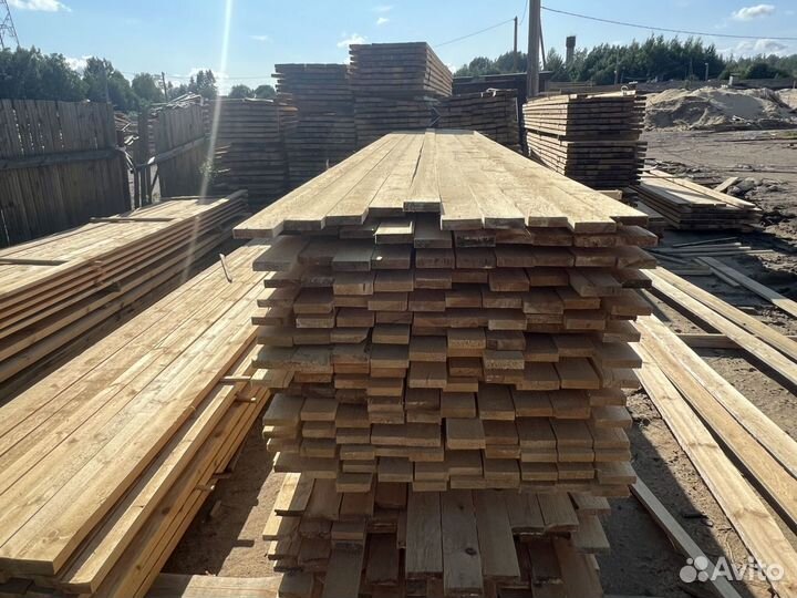 Доска обрезная 1 сорт 25х100х6000