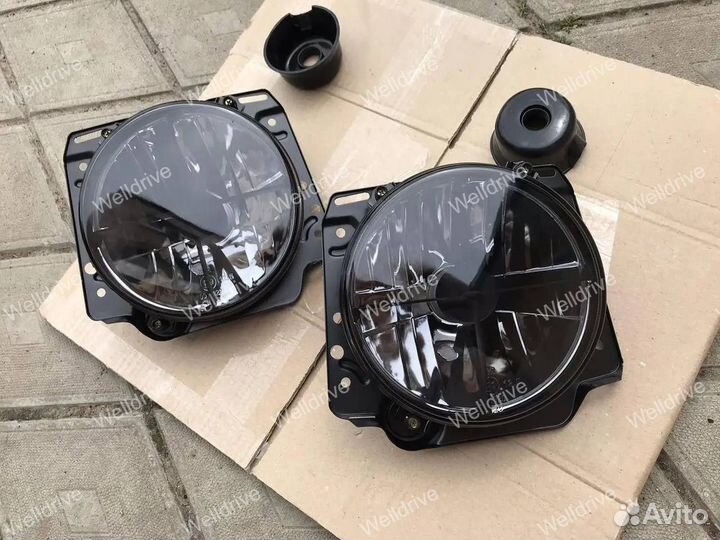 Фары VW Golf 2 83-91 тонированные галоген