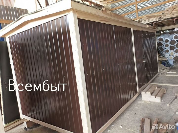 Бытовка строительная с фундаментом