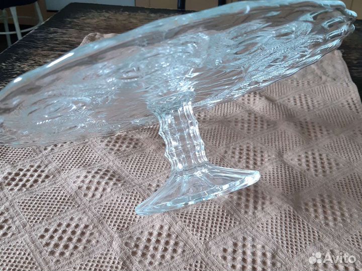 Подставка для торта хрустальная