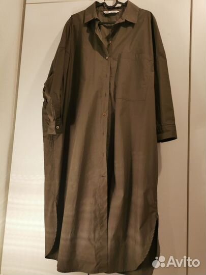 Платье рубашка zara