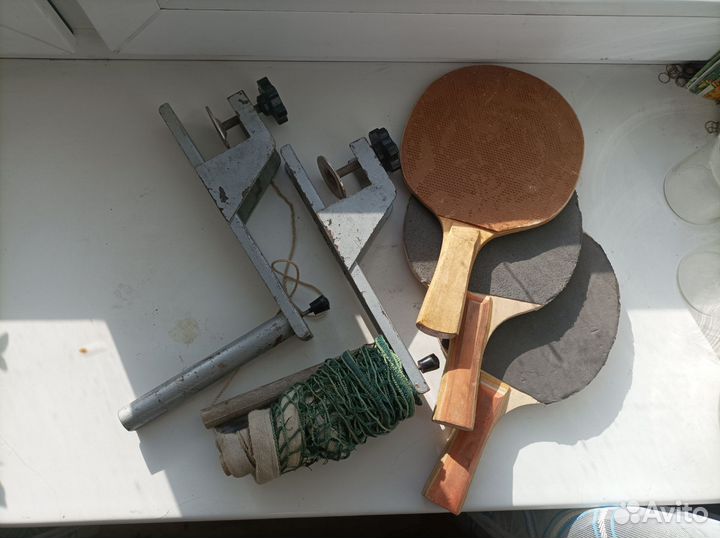 Сетка и ракетки для настольного тенниса СССР