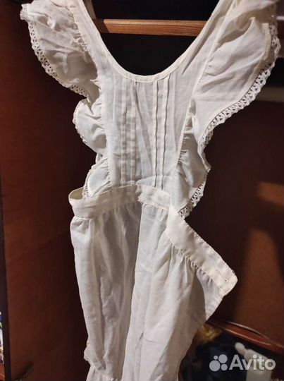 Белый школьный фартук