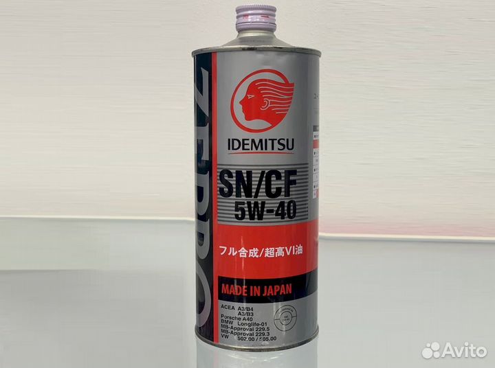 Масло моторное idemitsu zepro euro spec 5W-40 1 л