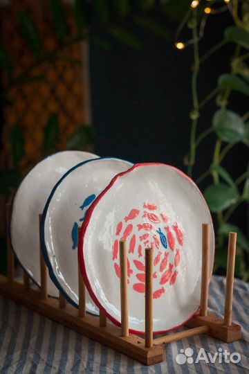 Керамические тарелки ручной работы