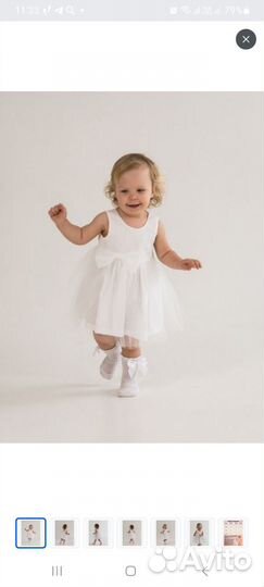 Нарядное платье для девочки 80 86