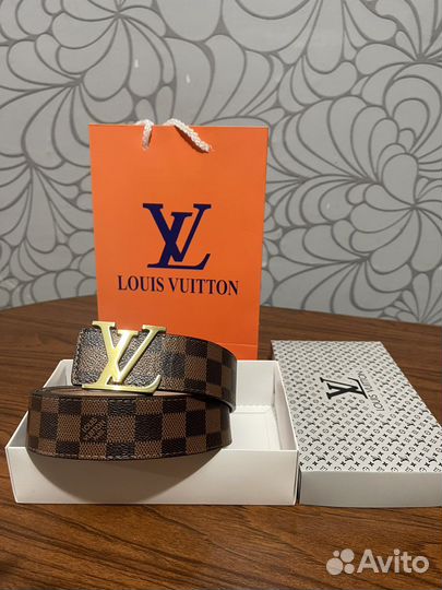 Ремень мужской кожанный louis vuitton