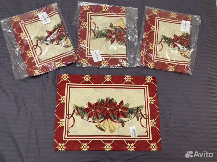 Новые новогодние салфетки 4 шт