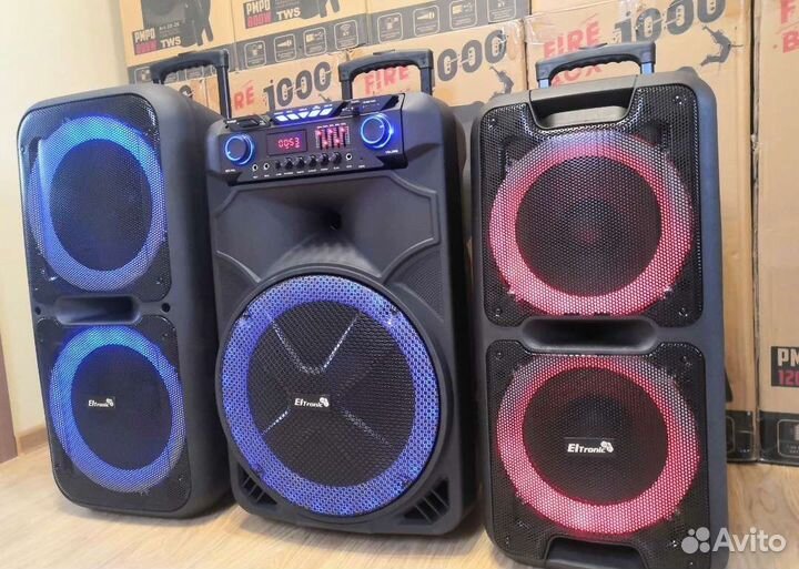 Колонки eltronic 2 Микрофона