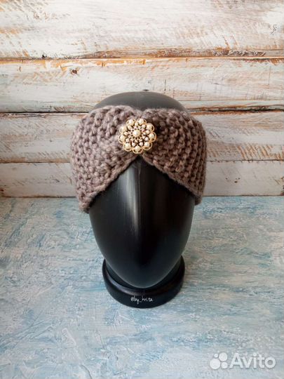 Вязаная повязка на голову