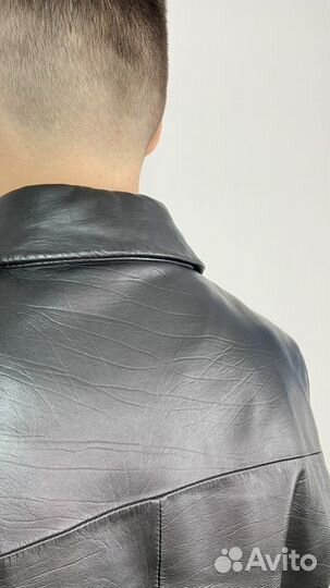 Кожаный пиджак мужской 44 - 46 размера