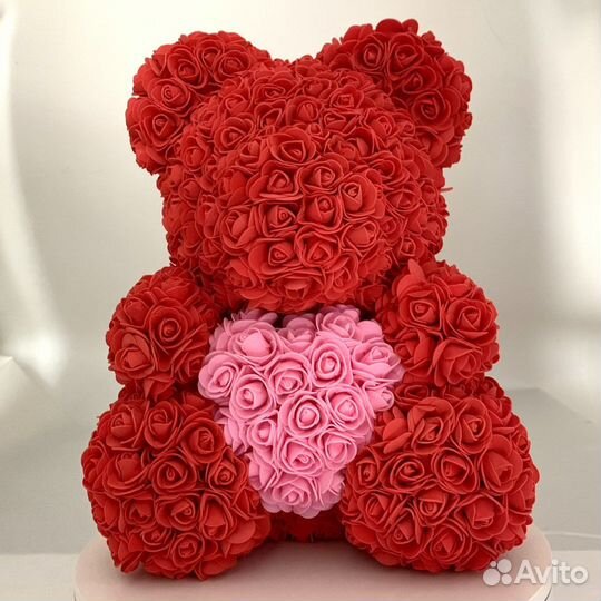 Мишка из роз 40 см