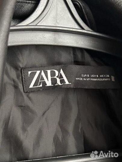 Куртка кожаная женская 42 44 zara