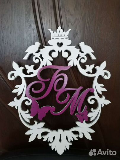Монограмма на свадьбу