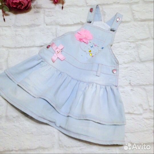 Сарафан джинс 92р