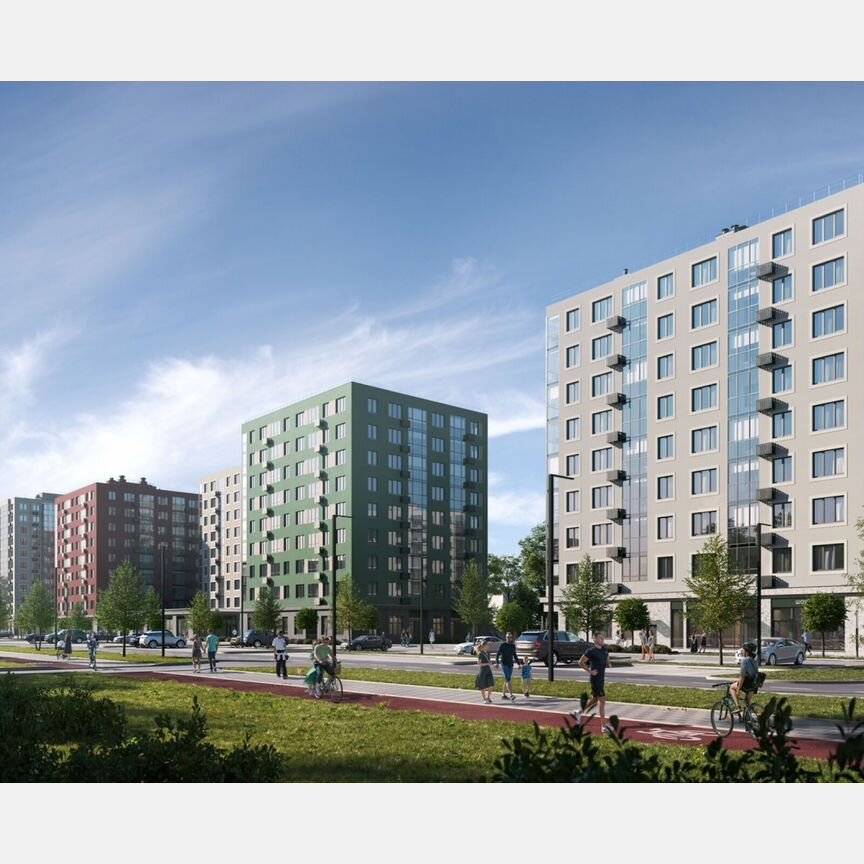 3-к. квартира, 68,4 м², 6/9 эт.
