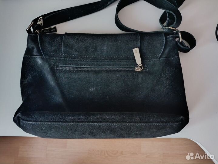 Сумка кросс-боди натуральная замша