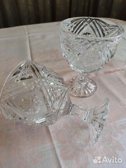 Креманки хрусталь
