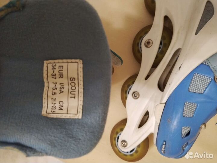 Роликовые коньки раздвижные 34-37