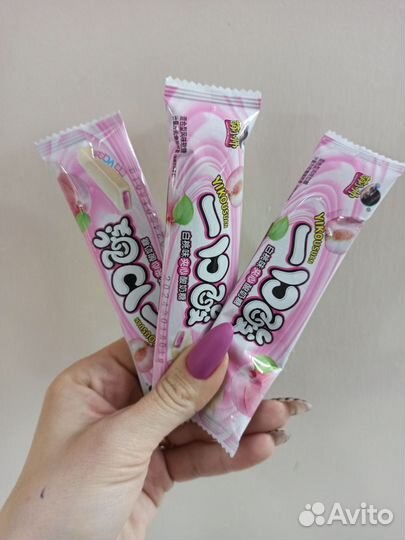 Жевательные конфеты yikousuan с жидким центром со