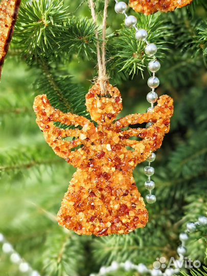 Янтарный ангел на удачу