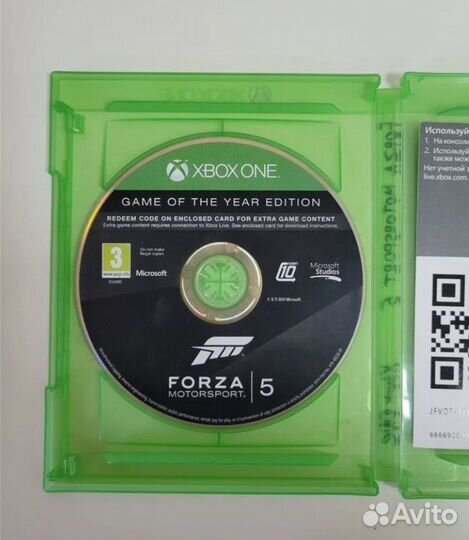 Forza Motorsport 5 xbox one (б/у, рус.) без обложк