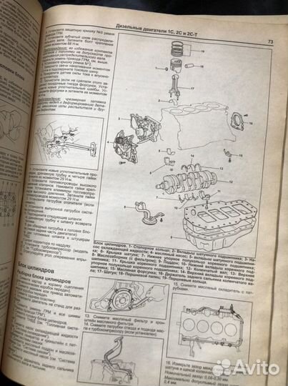 Книга по ремонту Camry и Vista 83-95г