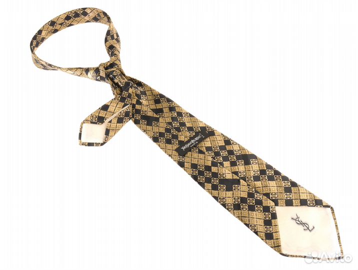 Yves Saint Laurent Мужской Галстук Шёлк Винтаж