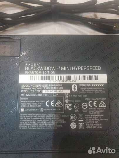 Клавиатура Razer Blackwidow v3 mini hyperspeed