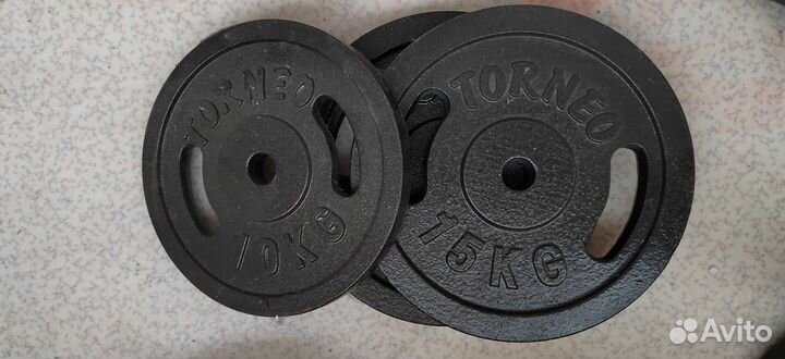 Блин на штангу- torneo 10кг