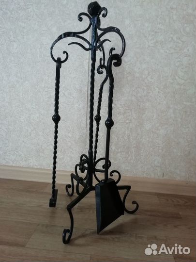 Кованый каминный набор ручной работы