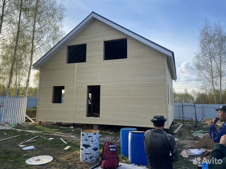 Потсроим дом под ключ 100м2 (работа + матирьял )