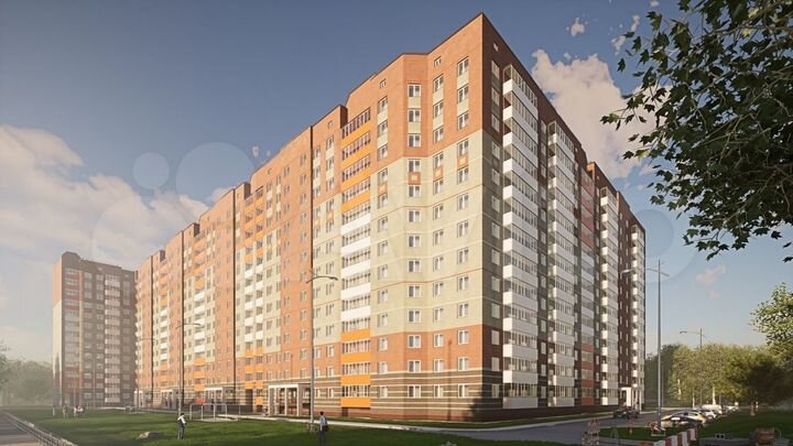 2-к. квартира, 48,6 м², 2/13 эт.