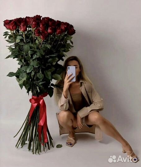 Розы гиганты 110см