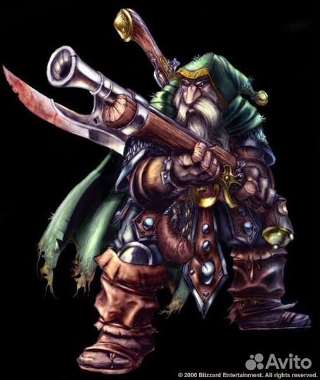 Фигурка гном Warcraft 2003 Dwarven rifleman