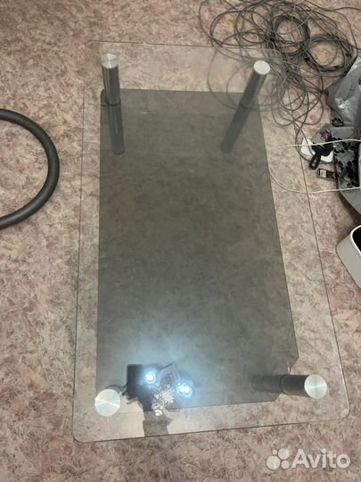 Стол стеклянный бу