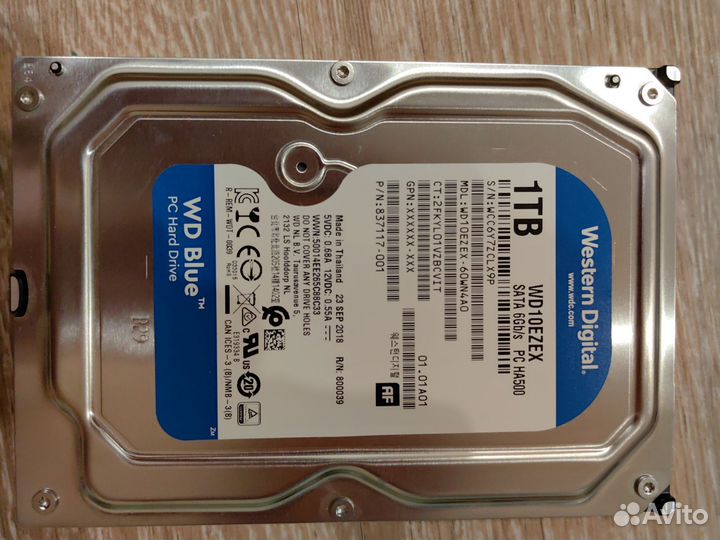 Жесткий диск WD Blue 1 TB SATA 3,5