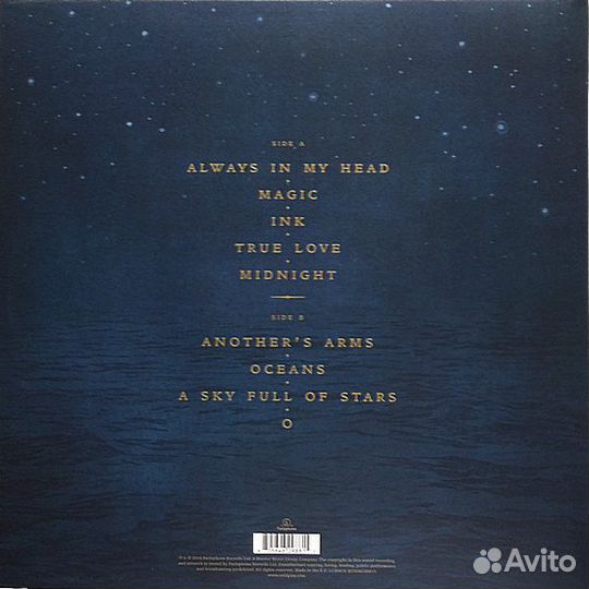 Виниловая пластинка Coldplay ghost stories (180 Gr