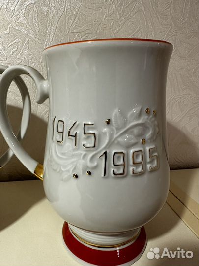 Пара винтажных пивных бокалов